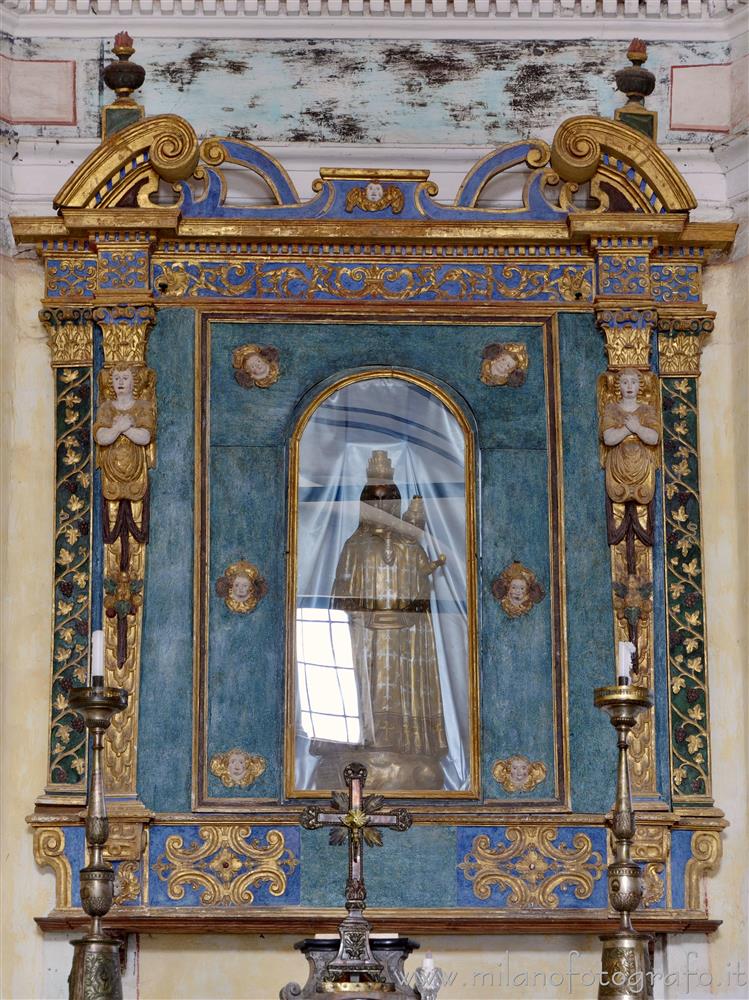 Sandigliano (Biella, Italy) - Baroque retable in Church of Santa Maria delle Grazie del Barazzone